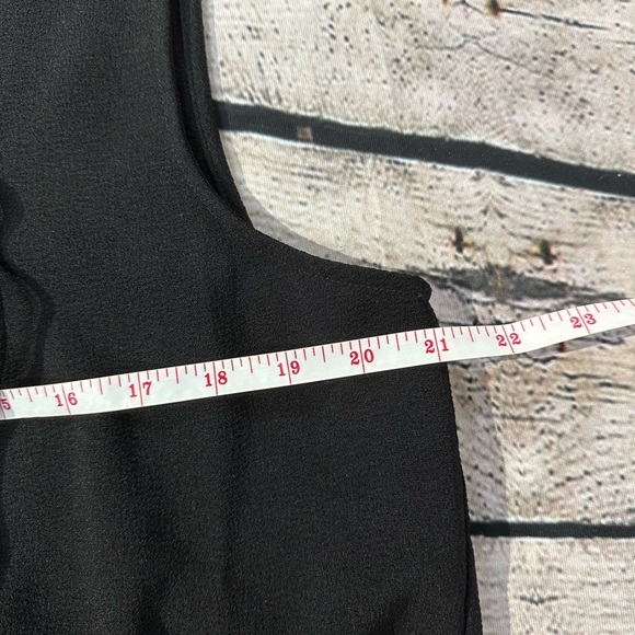 ASHLEY STEWART Lace-Up Drawstring V-Neck Sleeveless Black Jumpsuit Size 12 - Picture 6 of 9